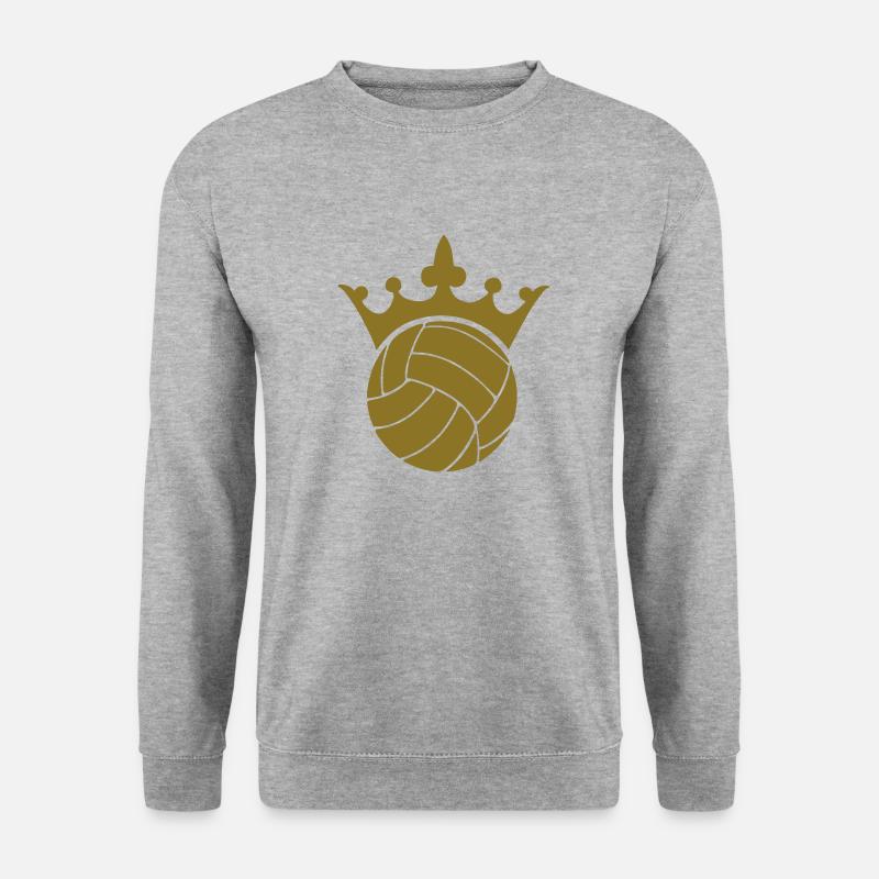 Volleyball - Unisex Pullover - Weißgrau meliert