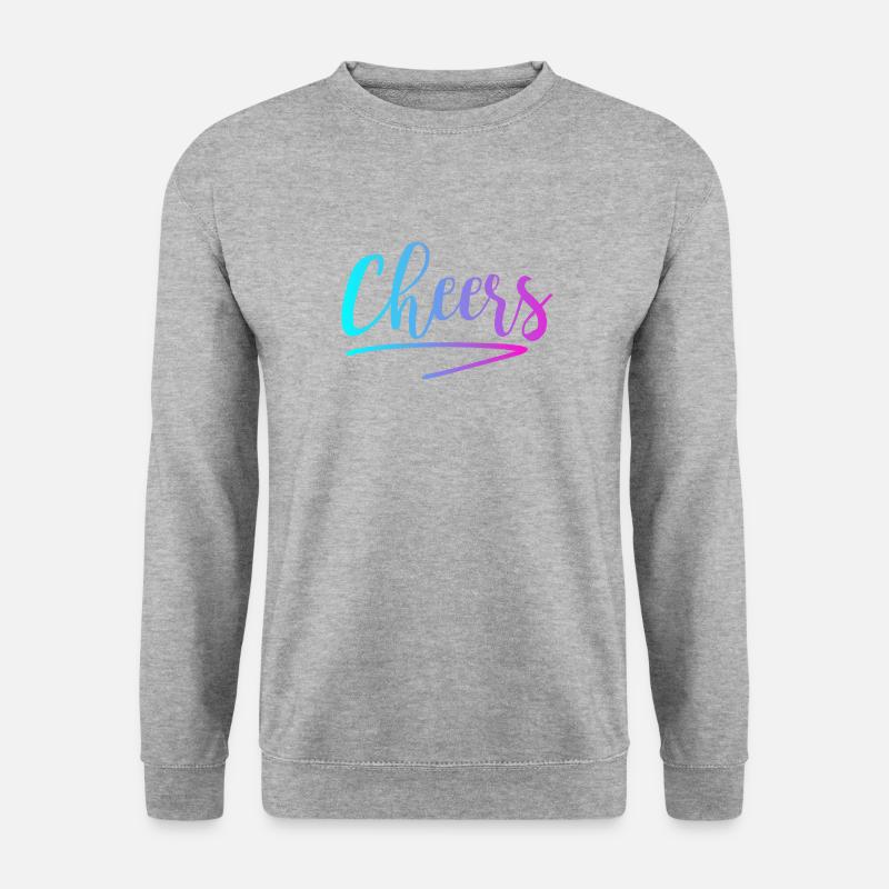 Cheers - Unisex Pullover - Weißgrau meliert