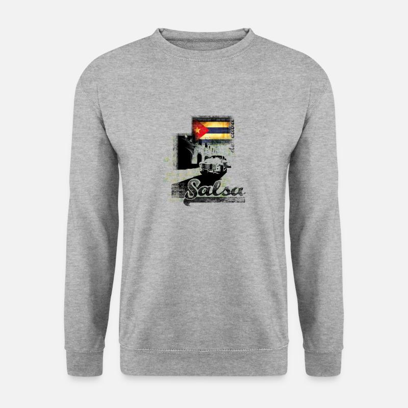 salsa - Unisex Pullover - Weißgrau meliert