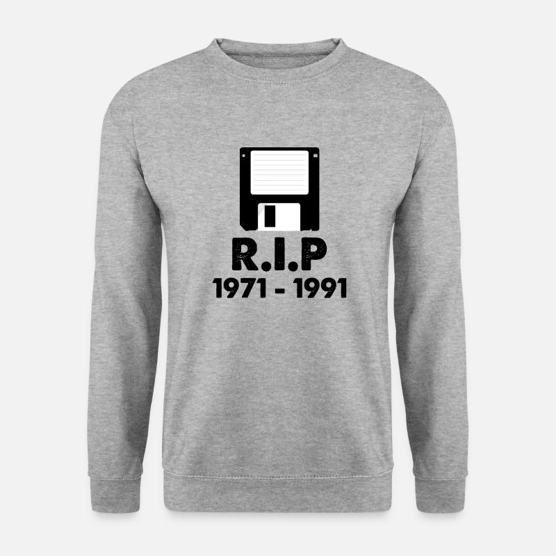 RIP floppy disk - Unisex Sweatshirt - salt & pepper