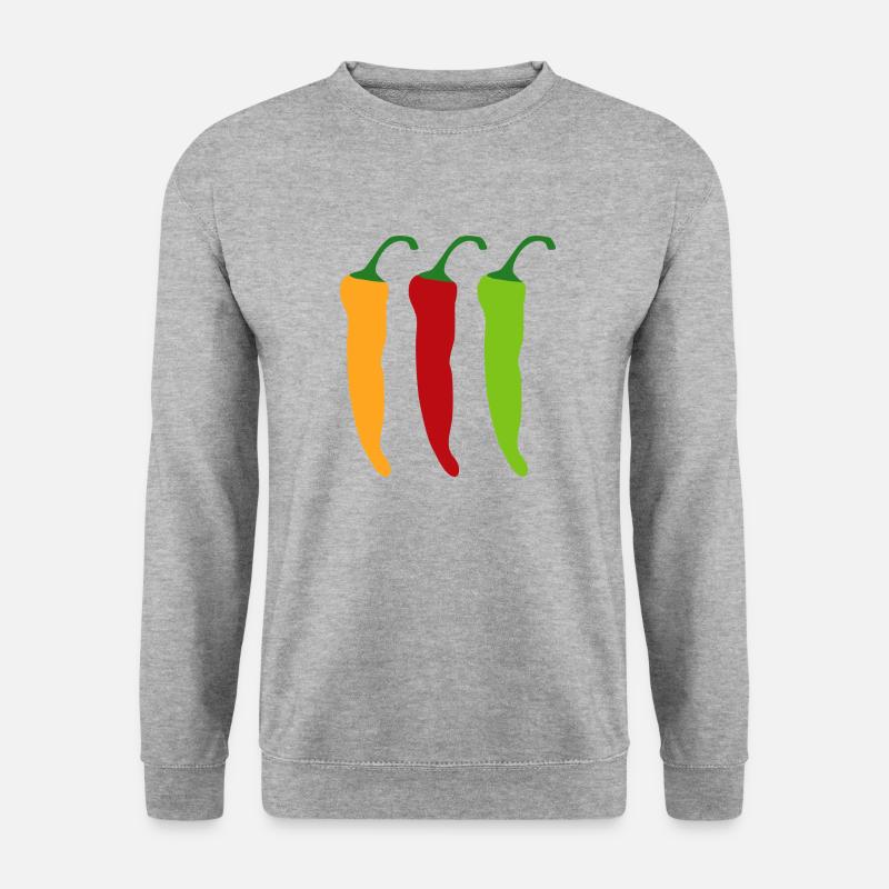 chili - Unisex Pullover - Weißgrau meliert
