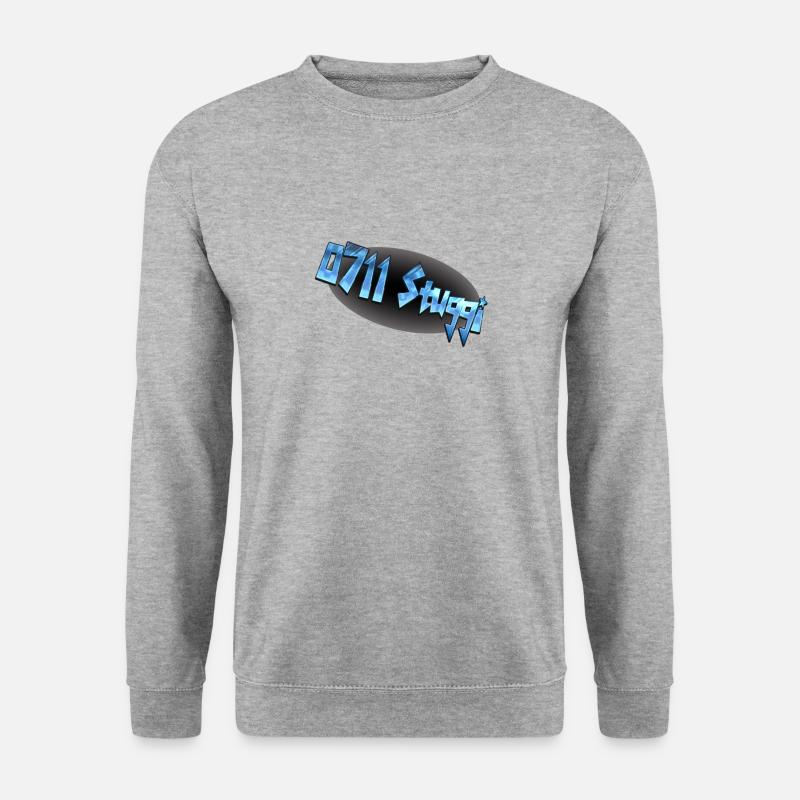 0711 Stuttgart - Unisex Pullover - Weißgrau meliert