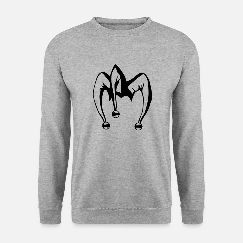 Joker - Unisex Pullover - Weißgrau meliert