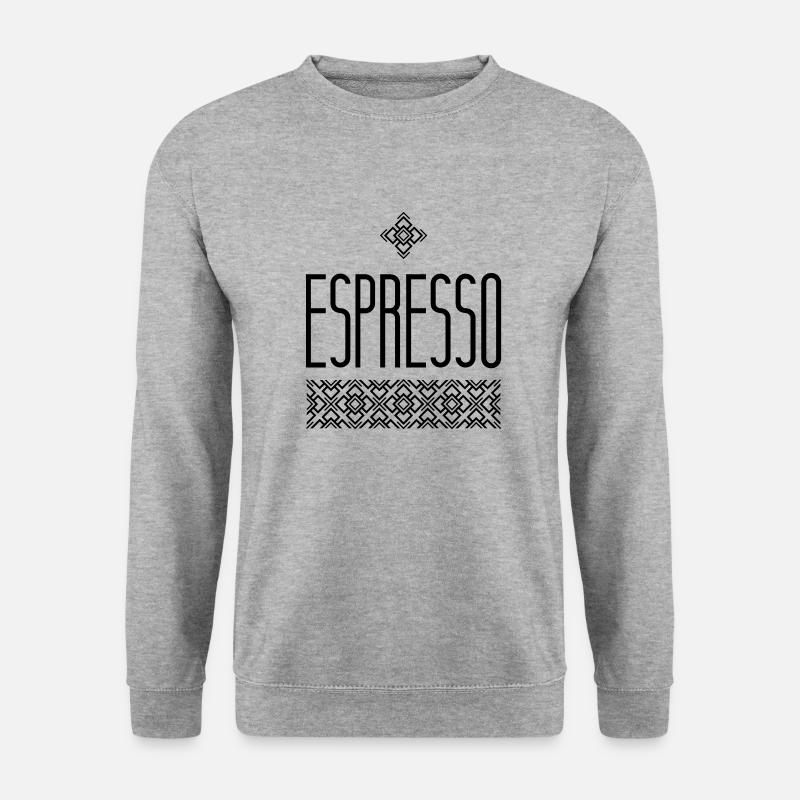 espresso - Unisex Pullover - Weißgrau meliert