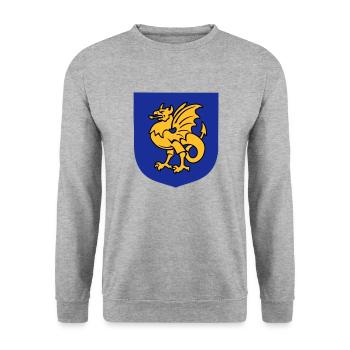 fantasy creature griffin drawing Bornholm - Unisex Sweatshirt - salt & pepper - Front - Alina (178cm) & Michal (187cm)