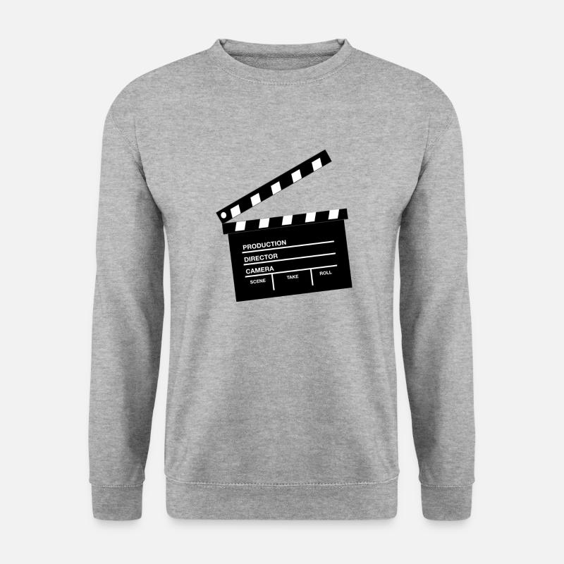 Clap de Cinema - Unisex Pullover - Weißgrau meliert