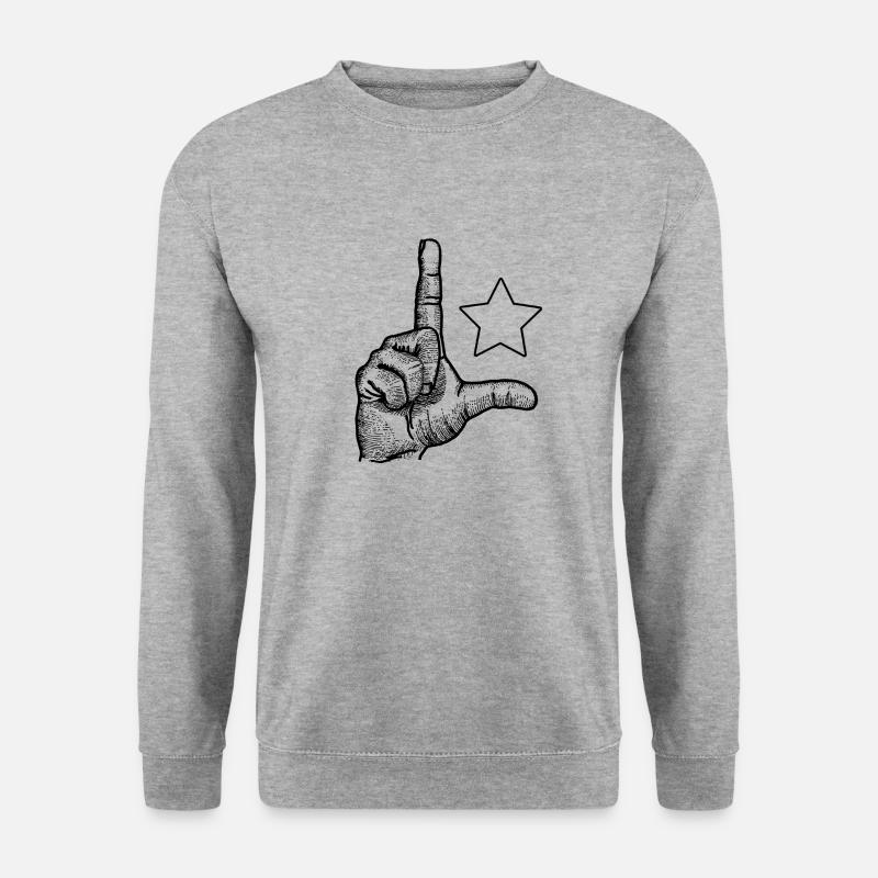 L de Lula - Unisex Pullover - Weißgrau meliert