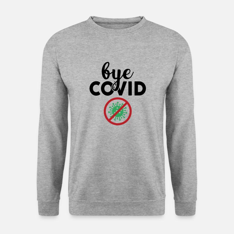 #Vaccinated - Unisex Pullover - Weißgrau meliert