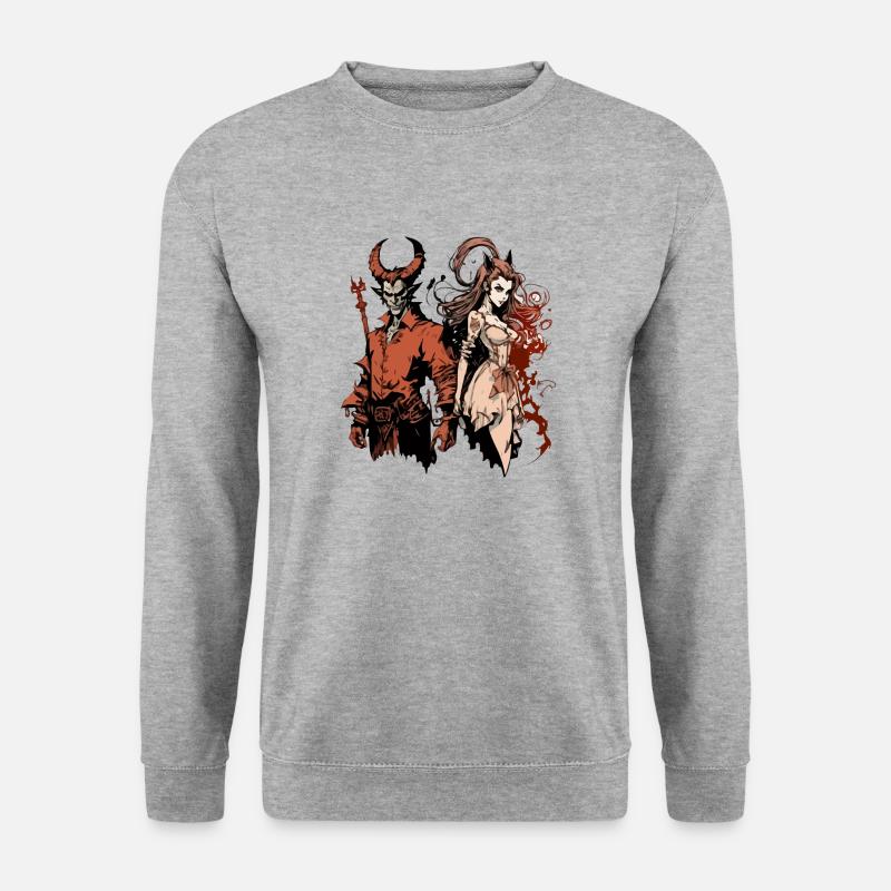 The Devil and the Witch - Unisex Sweatshirt - salt & pepper