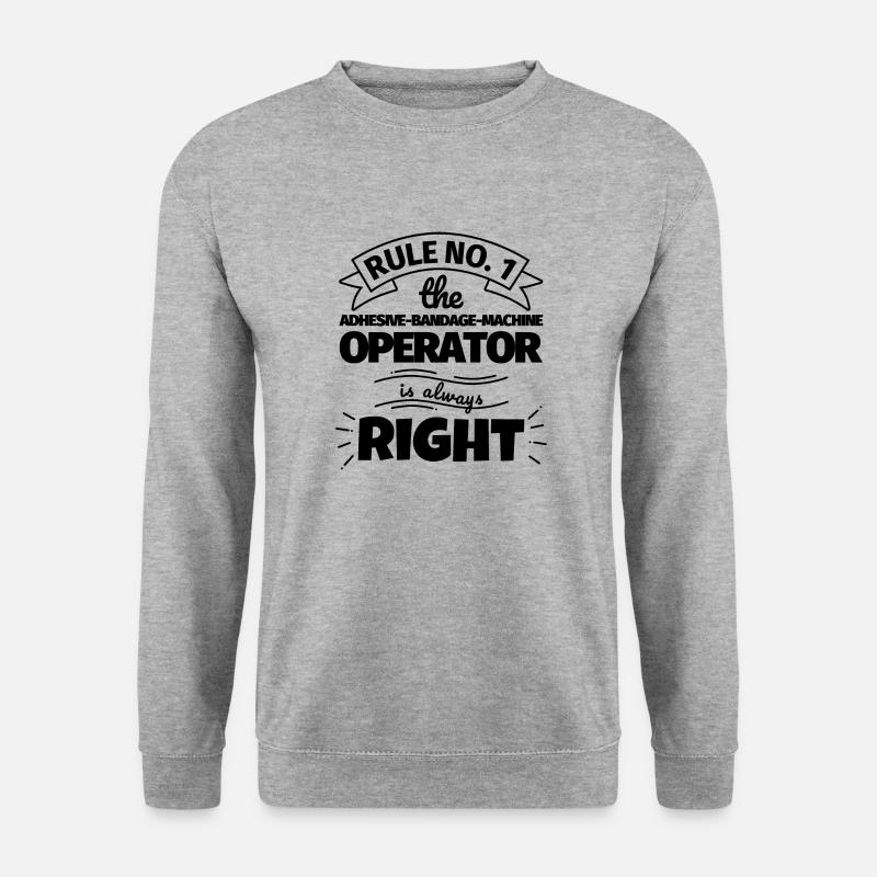 ADHESIVE-BANDAGE-MACHINE OPERATOR funny Geschen - Unisex Sweatshirt - salt & pepper