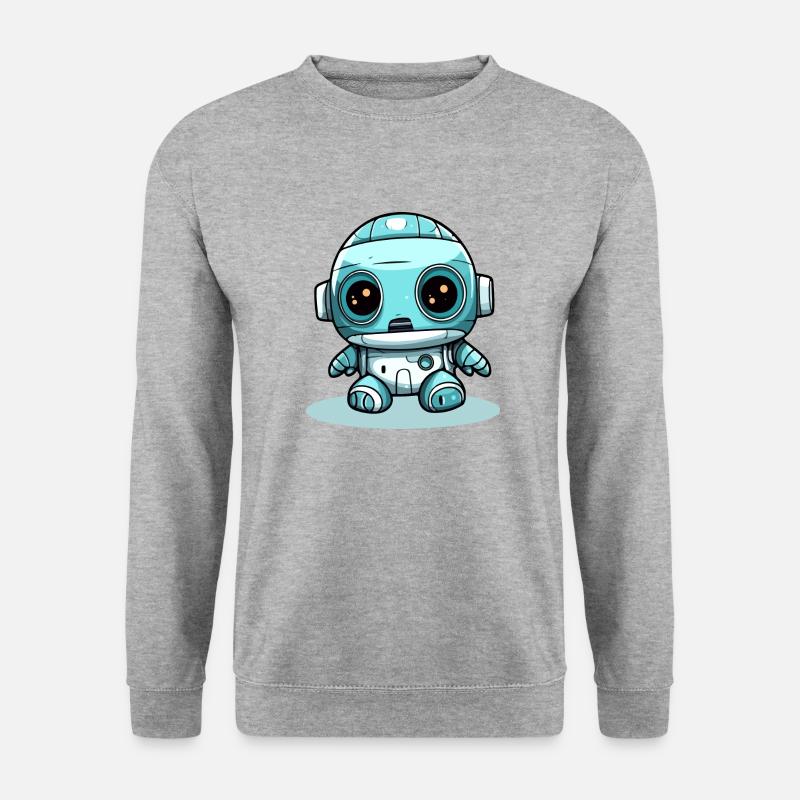 Zaak der kleine Roboter - Unisex Pullover - Weißgrau meliert