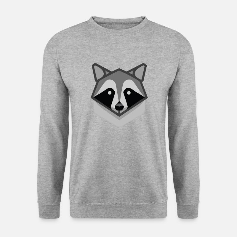 RacoonVogue - Unisex Pullover - Weißgrau meliert