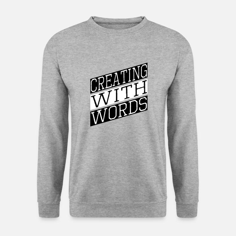 creativity boost creative thinking - Unisex Pullover - Weißgrau meliert