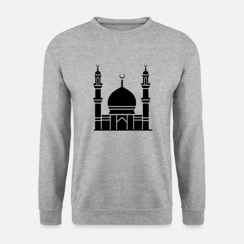 Moschee - Unisex Pullover - Weißgrau meliert