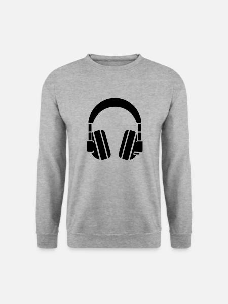 Gaming-Headset - Unisex Pullover - Weißgrau meliert