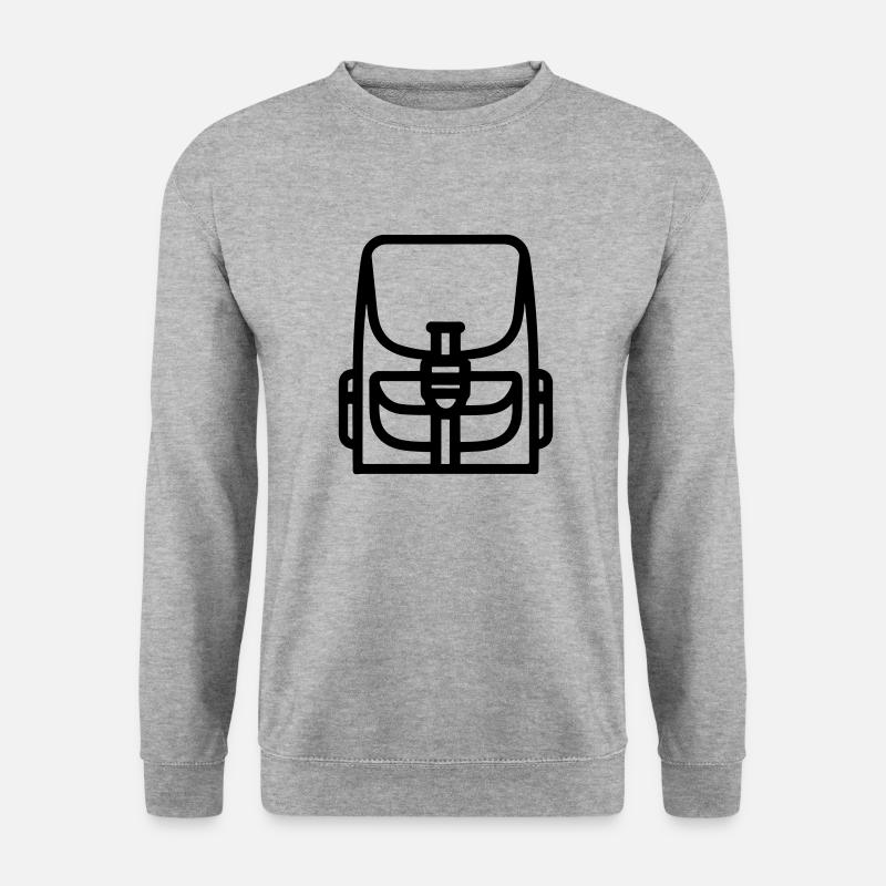 Rucksack - Unisex Pullover - Weißgrau meliert