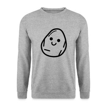 potato - Unisex Sweatshirt - salt & pepper - Front - Alina (178cm) & Michal (187cm)