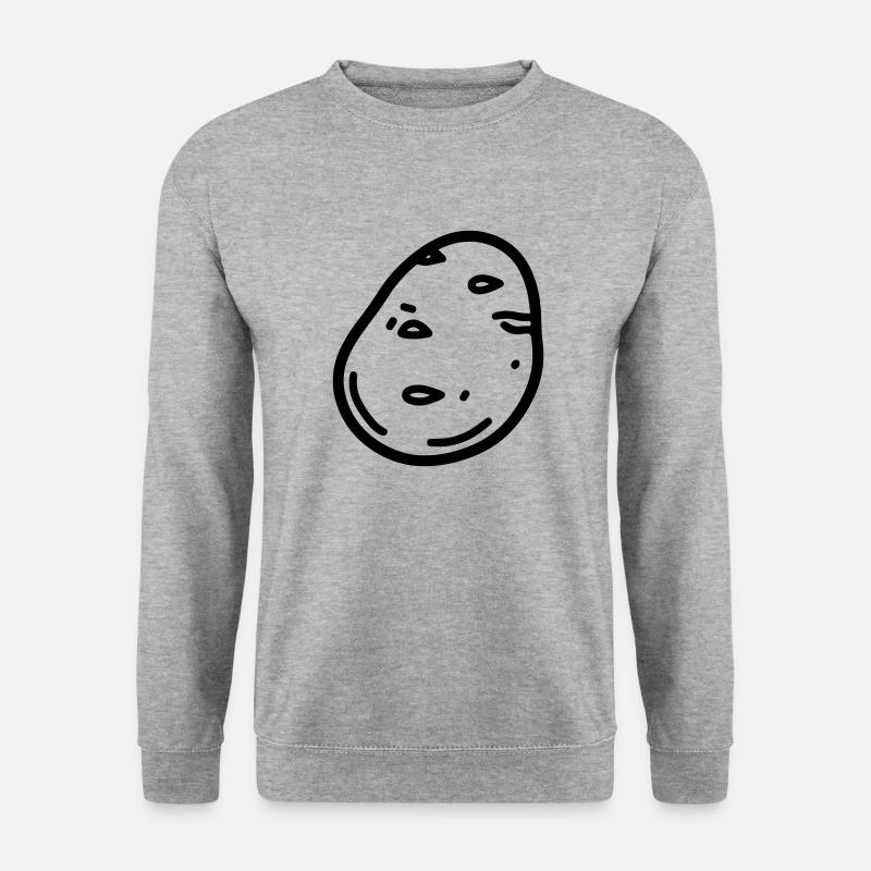 Kartoffel - Unisex Pullover - Weißgrau meliert
