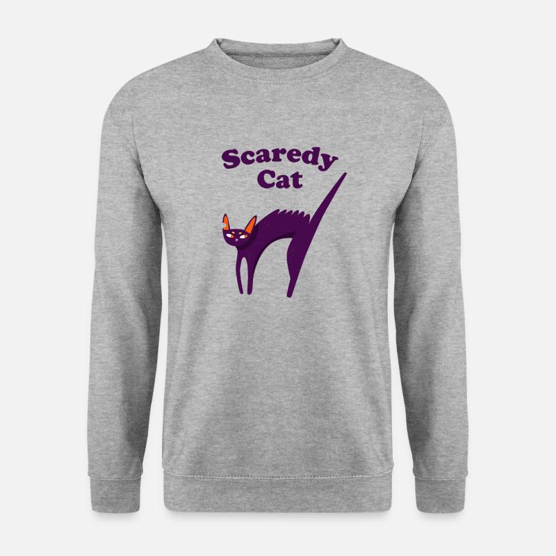 Scaredy Cat - Unisex Sweatshirt - salt & pepper