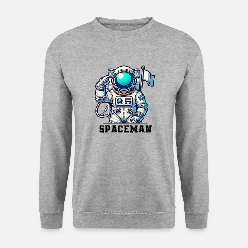 Spaceman Comic Astronaut - Unisex Sweatshirt - salt & pepper