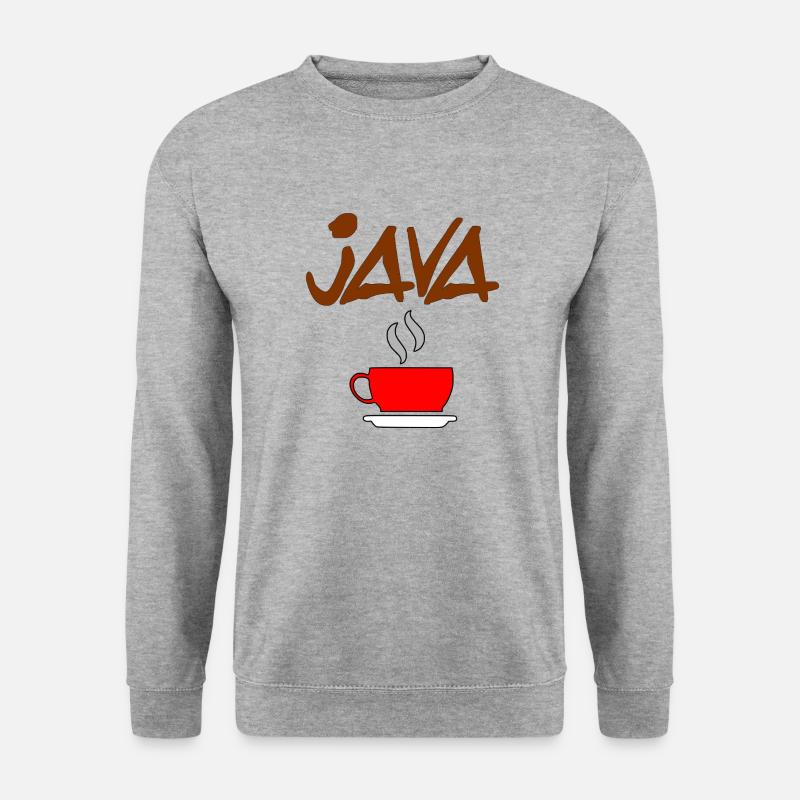 café java - Sweat-shirt Unisexe - gris chiné