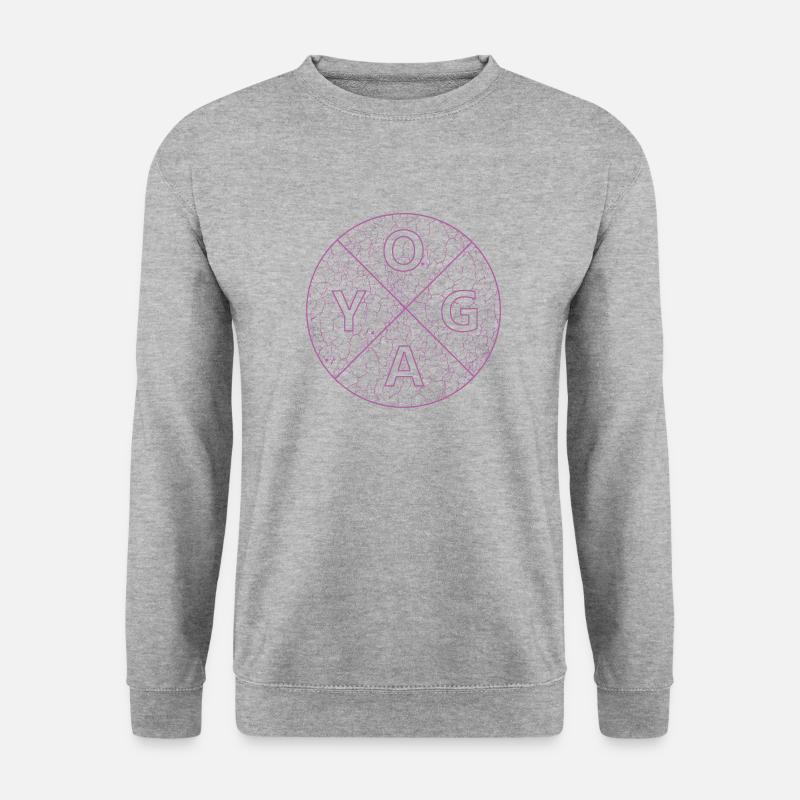 Yogadesign - Unisex Pullover - Weißgrau meliert