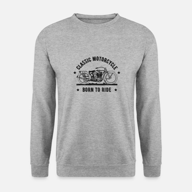 Classic motorcycle classic motorcycle - Unisex Sweatshirt - salt & pepper