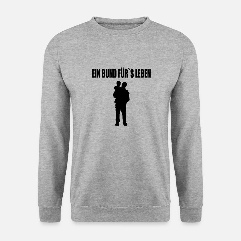 Papa - Unisex Pullover - Weißgrau meliert