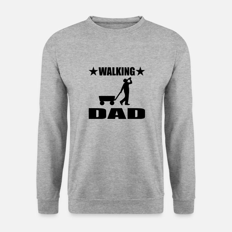 Papa - Unisex Pullover - Weißgrau meliert