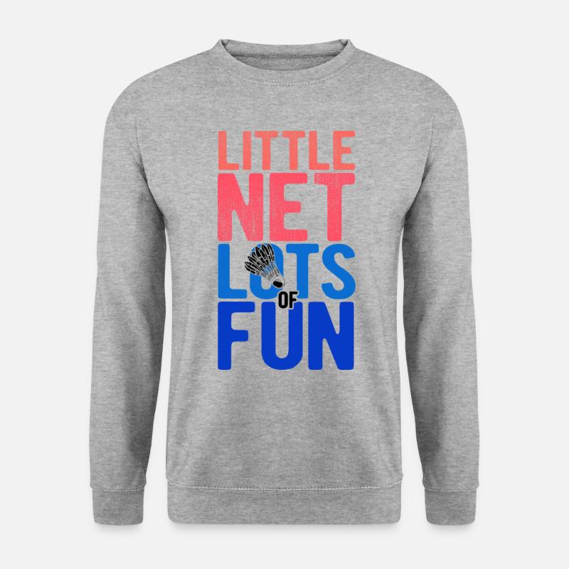Badminton - Unisex Pullover - Weißgrau meliert