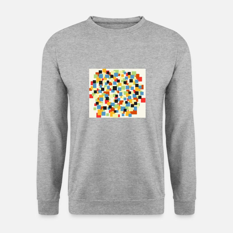 Filled boxes design - Unisex Sweatshirt - salt & pepper