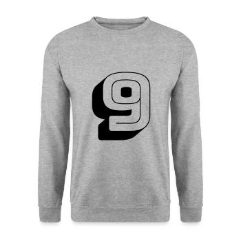 9 - Unisex Sweatshirt - salt & pepper - Front - Alina (178cm) & Michal (187cm)