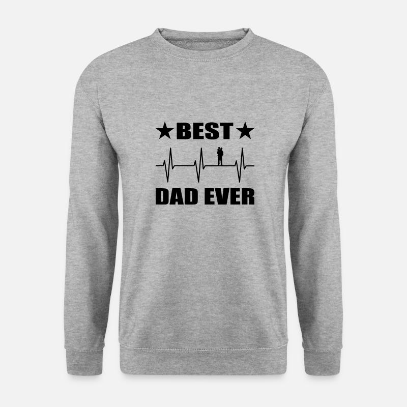 Papa - Unisex Pullover - Weißgrau meliert