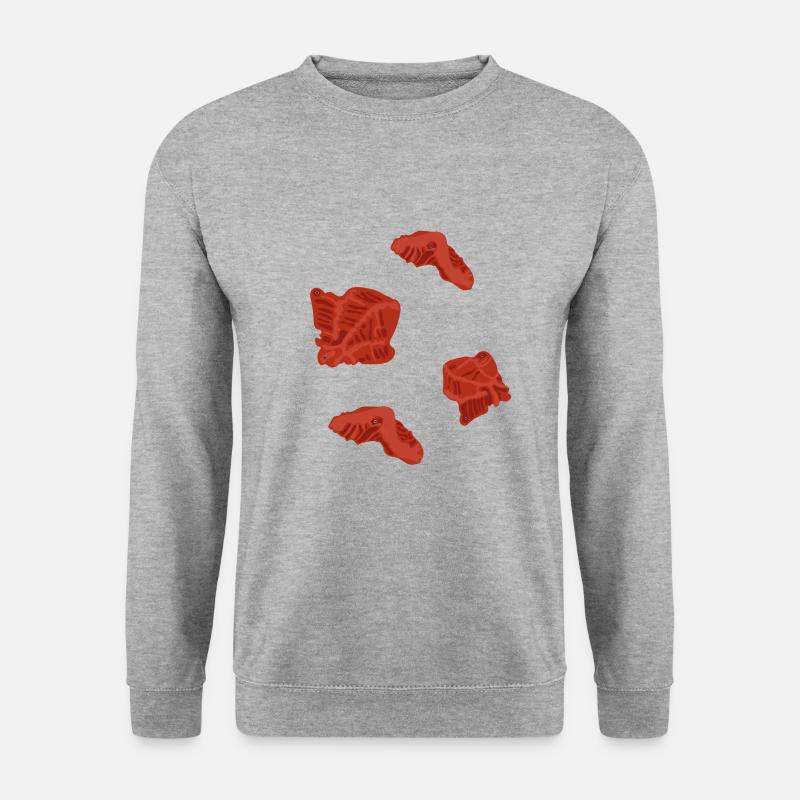 Boulder Griffe wie Korallen - Unisex Pullover - Weißgrau meliert