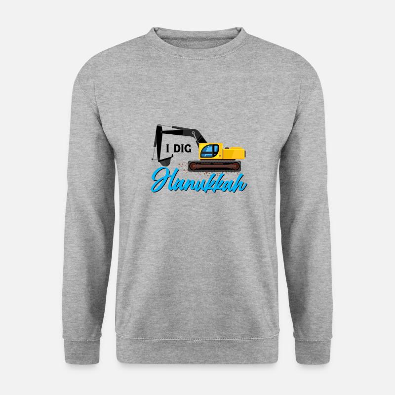 Hanoukka Hanoukka Hanoukka - Sweat-shirt Unisexe - gris chiné