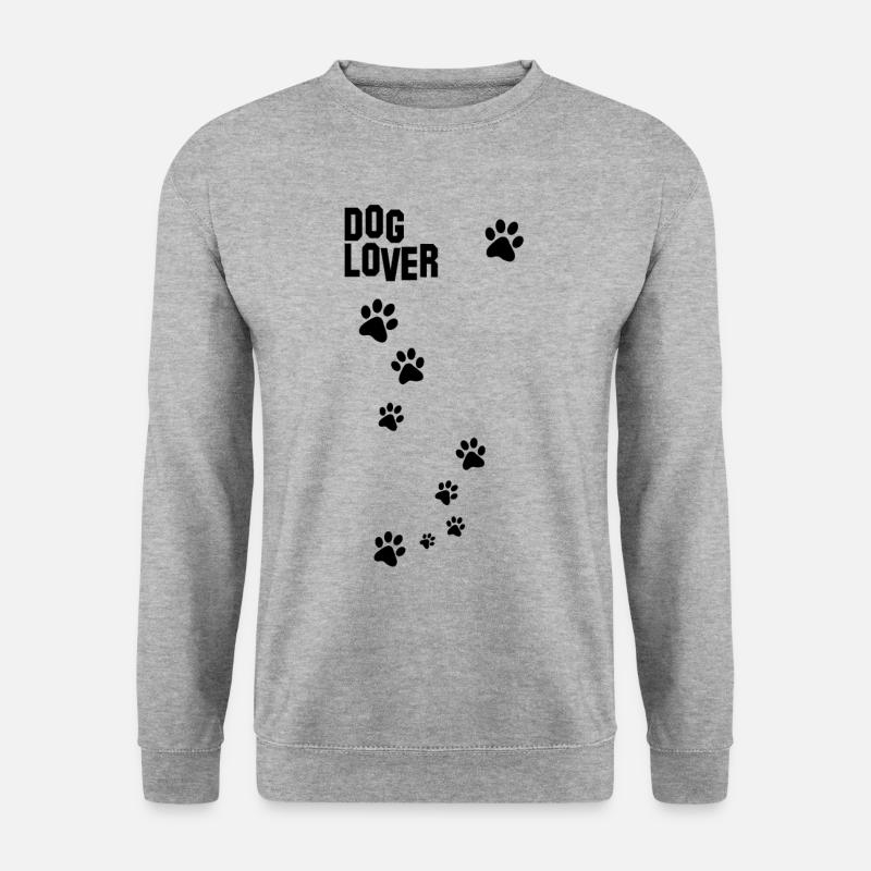 Dog - Unisex Pullover - Weißgrau meliert