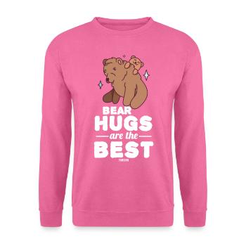 Bär Waldbewohner Braunbär Schwarzbär - Unisex Pullover - Pink - Vorne