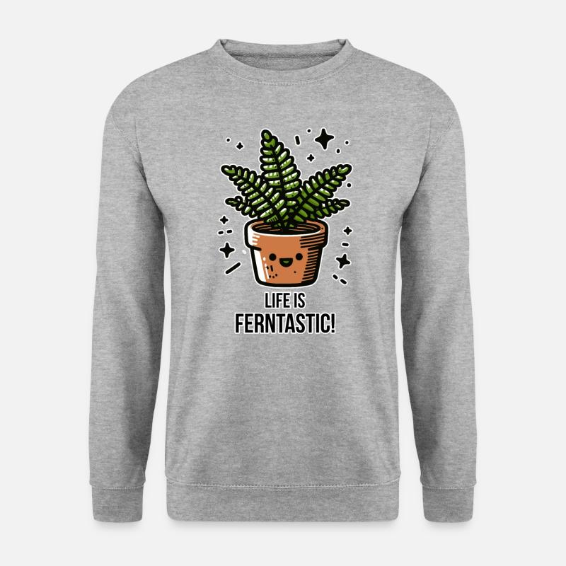 Life is Ferntastic - Unisex Sweatshirt - salt & pepper