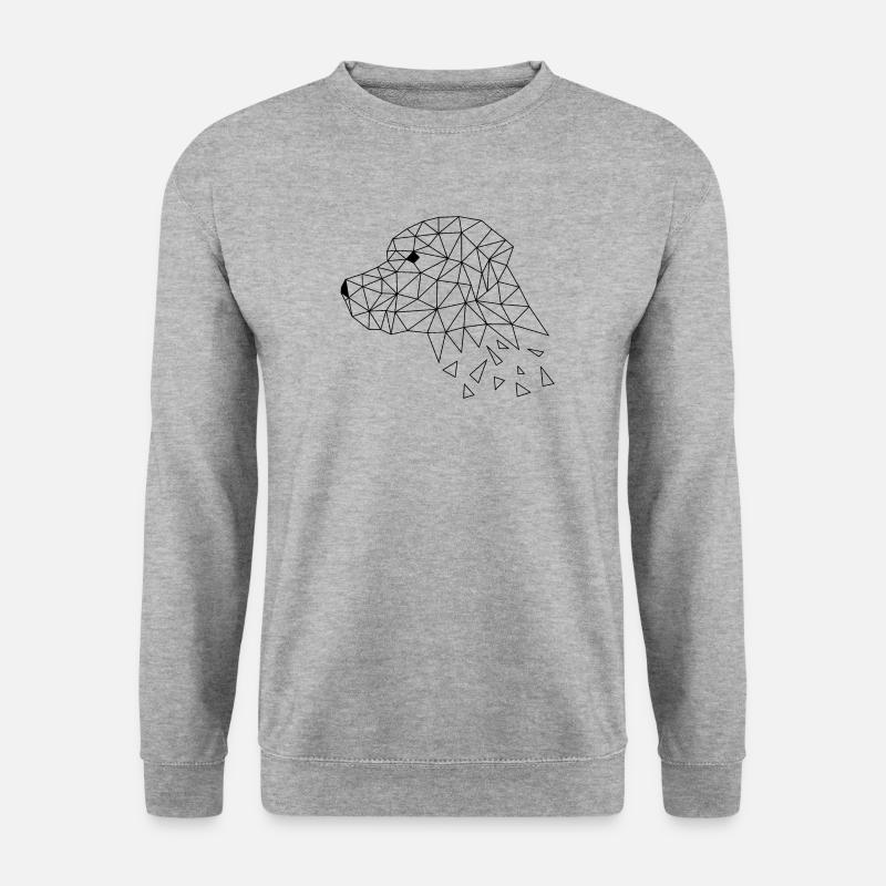 Labrador (Hund) - Unisex Pullover - Weißgrau meliert