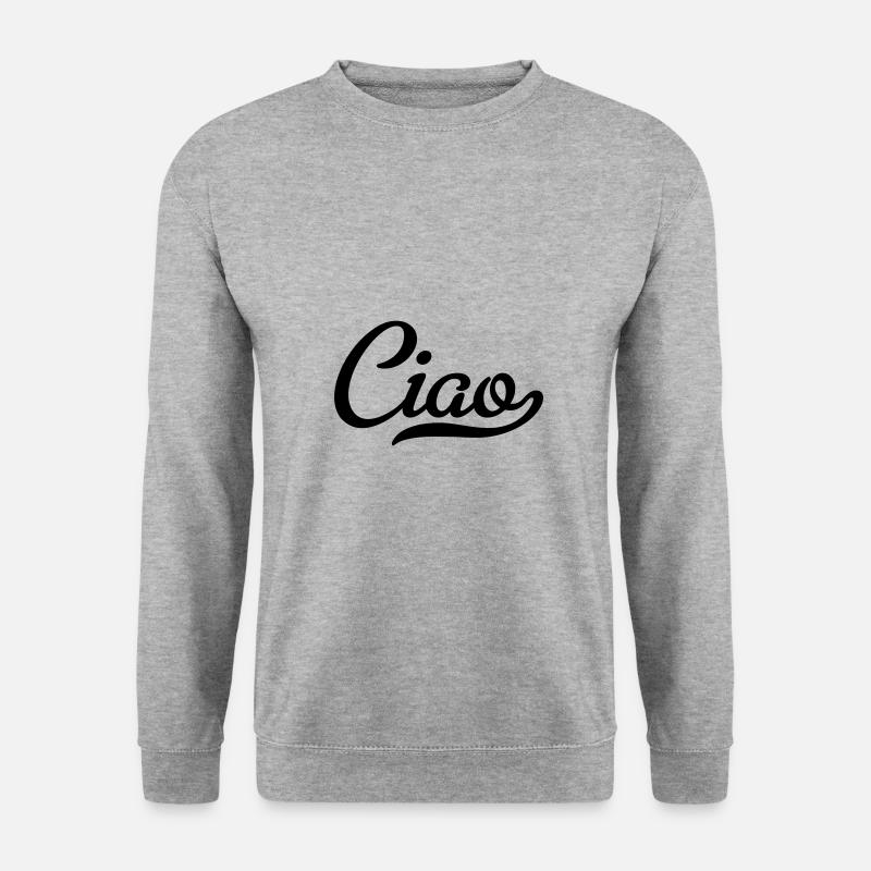 ciao - Unisex Pullover - Weißgrau meliert