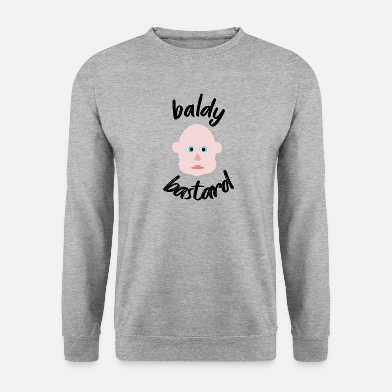 baldy bastard - Unisex Sweatshirt - salt & pepper