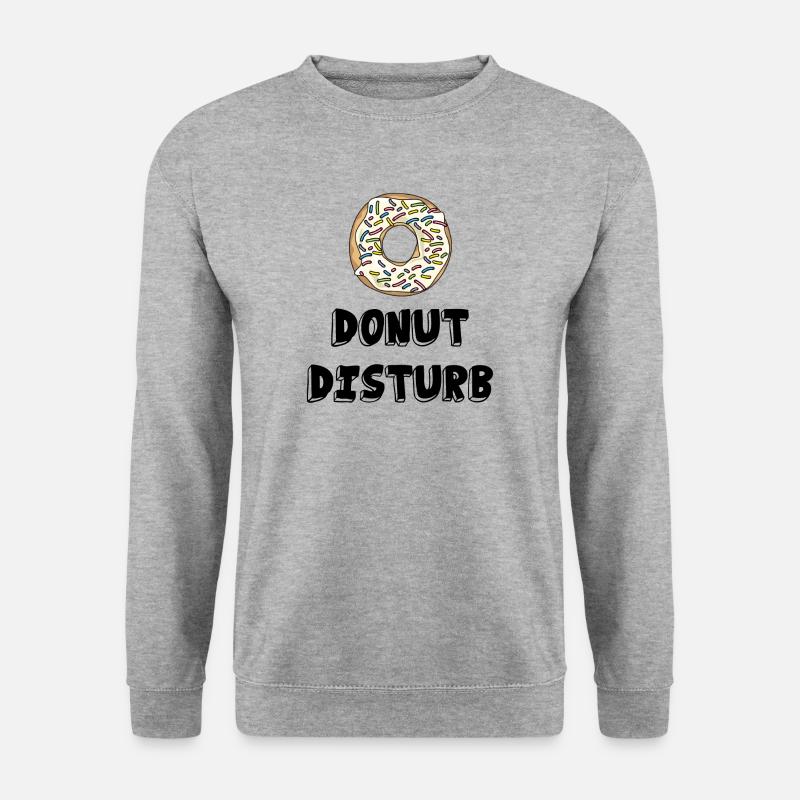 Donut disturb / gift idea - Unisex Sweatshirt - salt & pepper