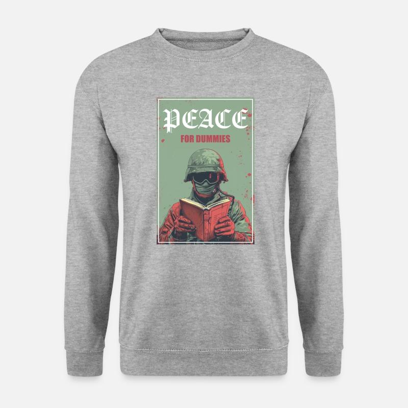 FÜR DIE DUMMIES - Unisex Pullover - Weißgrau meliert