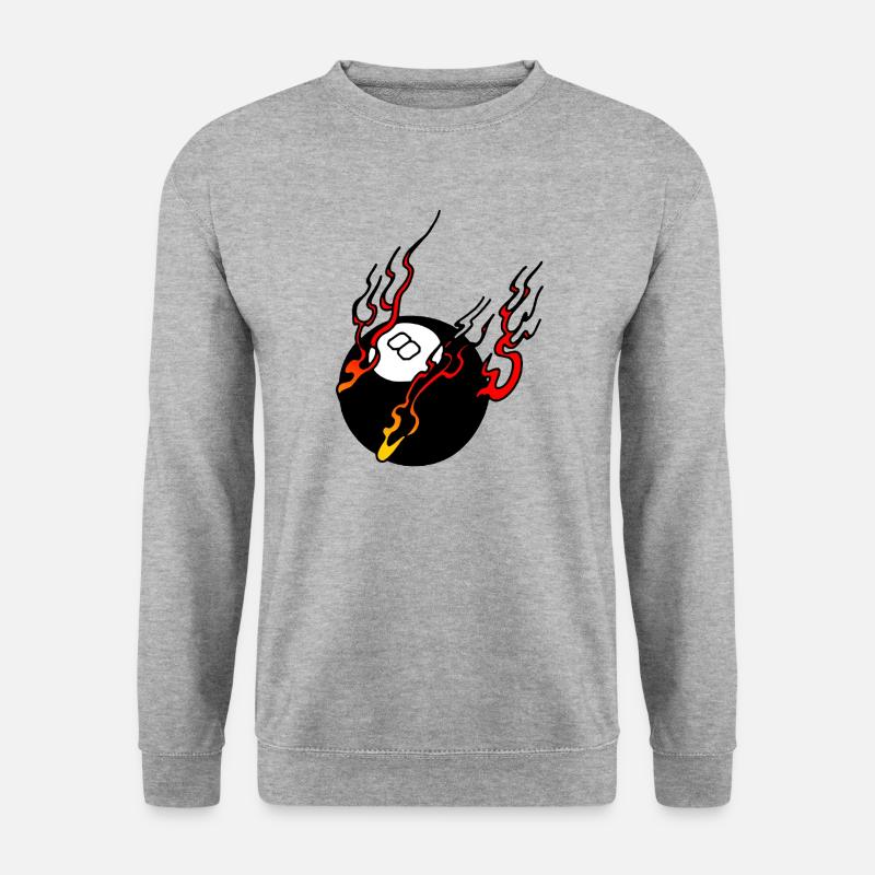 8 Ball - BALL POOL - Unisex Pullover - Weißgrau meliert