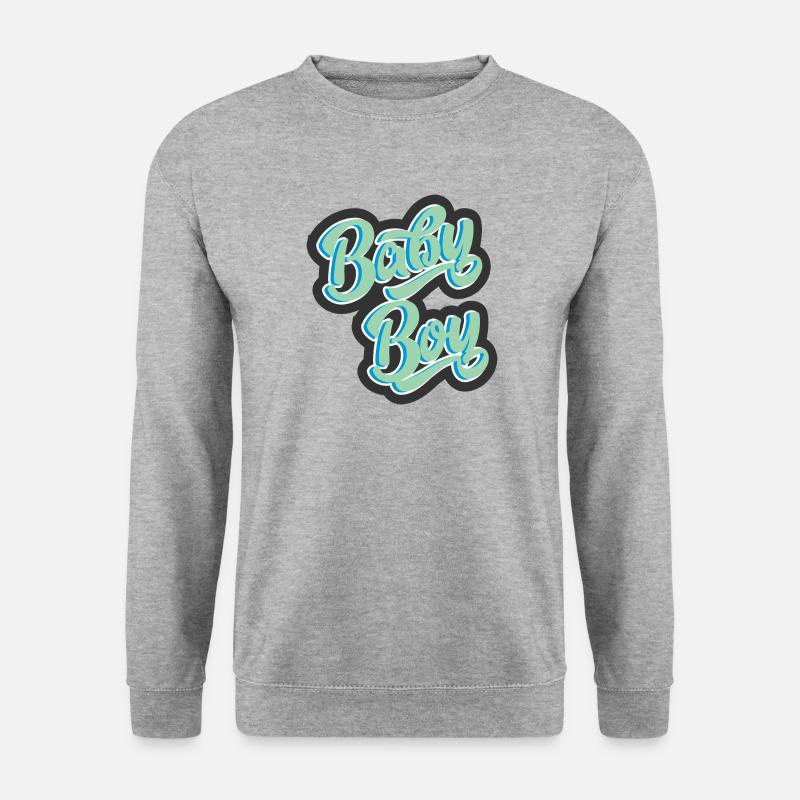 Baby Boy - Unisex Pullover - Weißgrau meliert