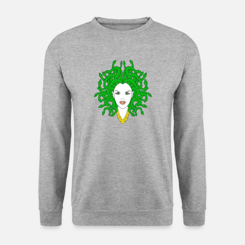 MEDUSA - Unisex Pullover - Weißgrau meliert