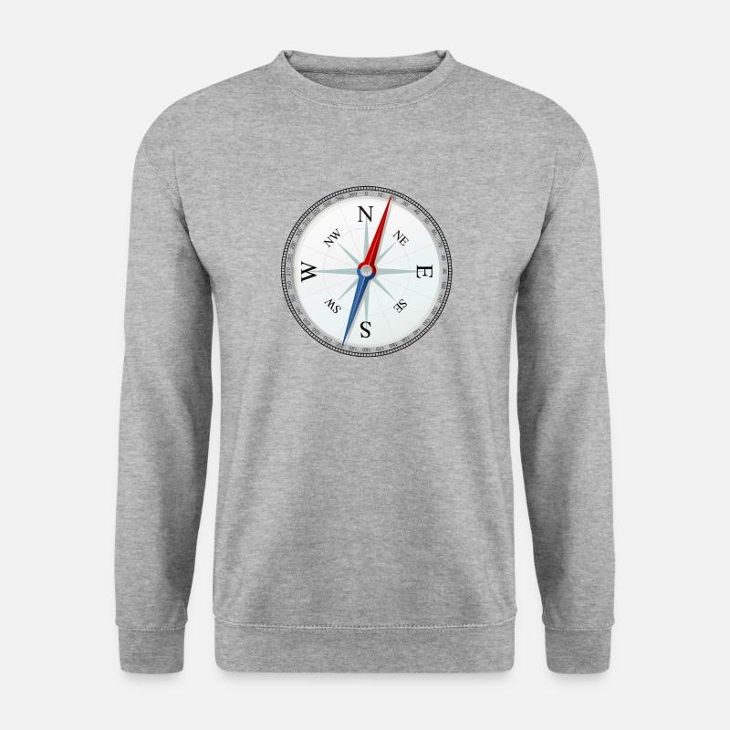 compass - Unisex Sweatshirt - salt & pepper