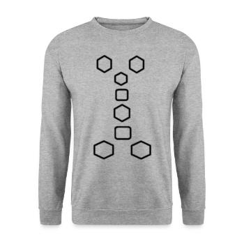Formes - Sweat-shirt Unisexe - gris chiné - Devant - Alina (178cm) & Michal (187cm)
