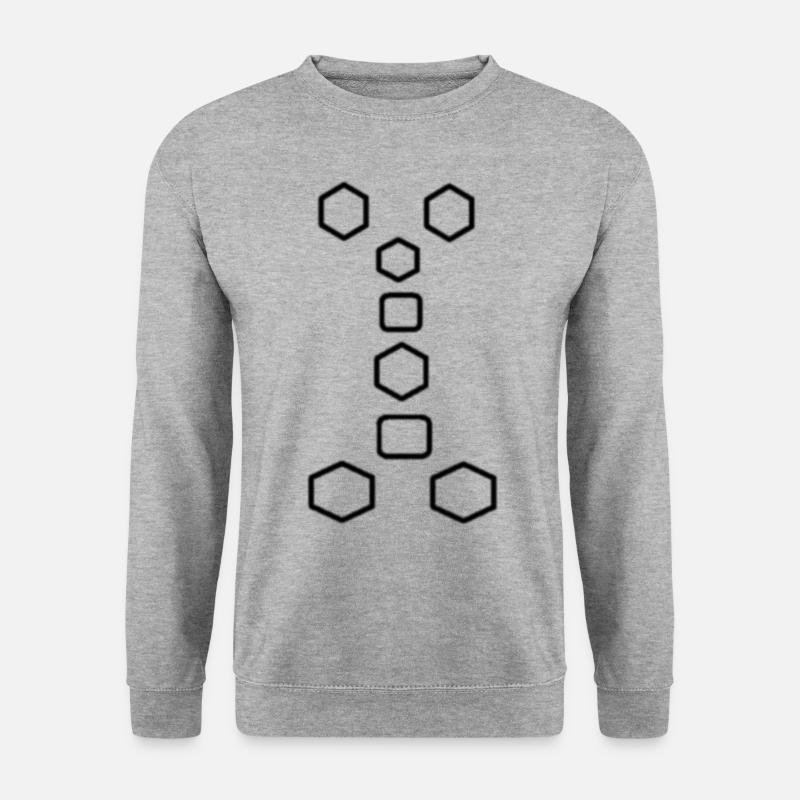 Gebilde - Unisex Pullover - Weißgrau meliert