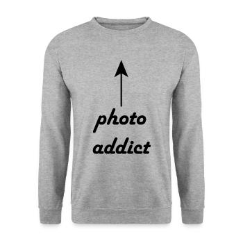 Photographie photographique Photographe photographe photographe - Sweat-shirt Unisexe - gris chiné - Devant - Alina (178cm) & Michal (187cm)